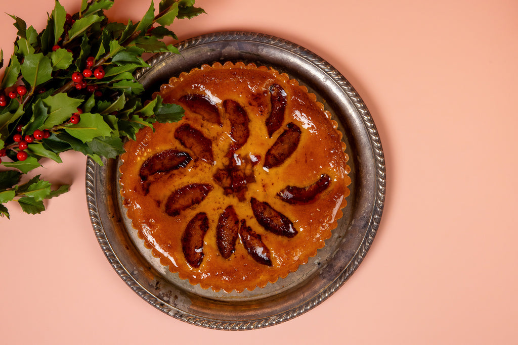 Spiced Plum Frangipane Tart