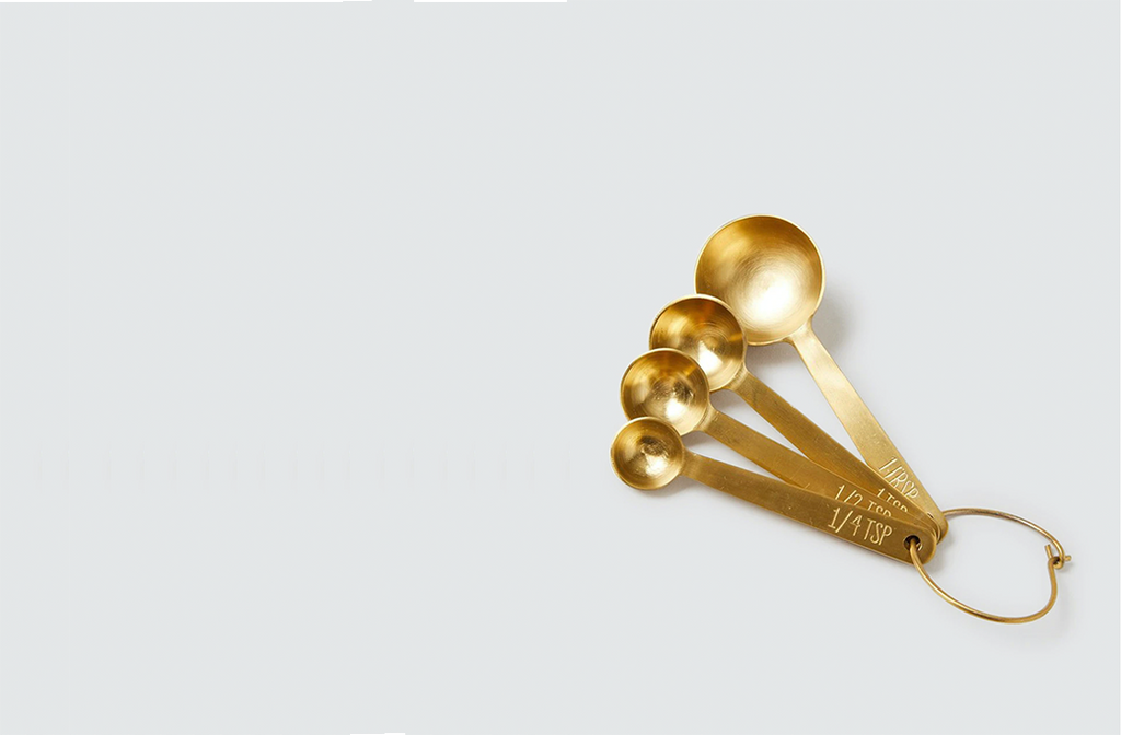 VT Farmhouse Brass Measuring Spoons